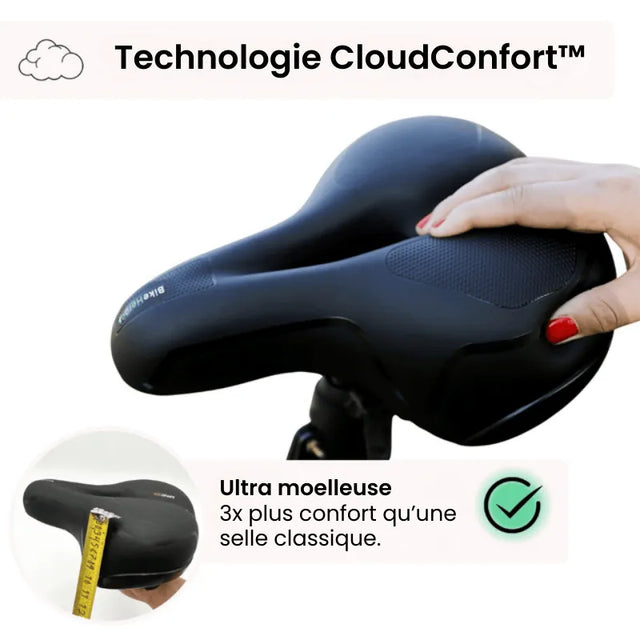 CloudConfort+™ - Selle de vélo unisexe 90° Gel