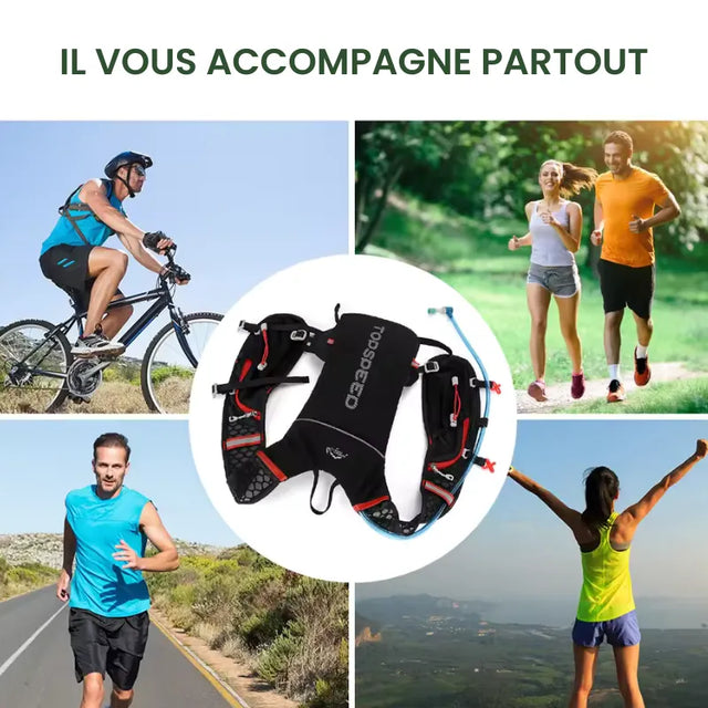 TopSpeed™ - Gilet Trail Running avec gourde 2L intégrée