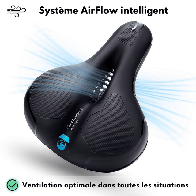 CloudConfort+™ - Selle de vélo unisexe 90° Gel