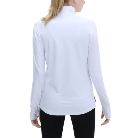 AR56 Fit™ - T-Shirt Manches Longues Sport Femme Col Zippée