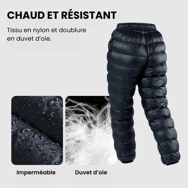 NatureHike DW90™ - Pantalon de randonnée en duvet d'oie d'hiver chaud